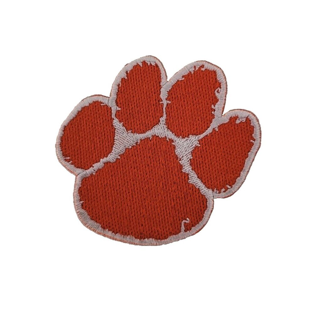 University Clemson TigersTeam Logo Embroidered 3in Iron / Sew-On Patch